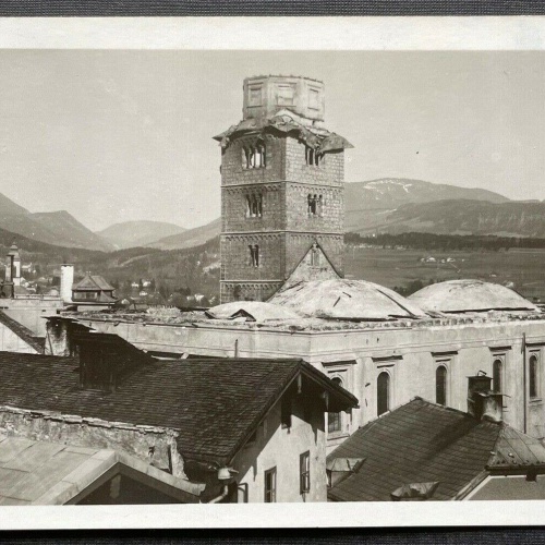 Hallein Brand Augustinerkloster 1943 Turm Stadt Salzburg Österreich 402704 TH