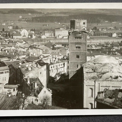 Hallein Brand Augustinerkloster 1943 Turm Stadt Salzburg Österreich 402658 TH