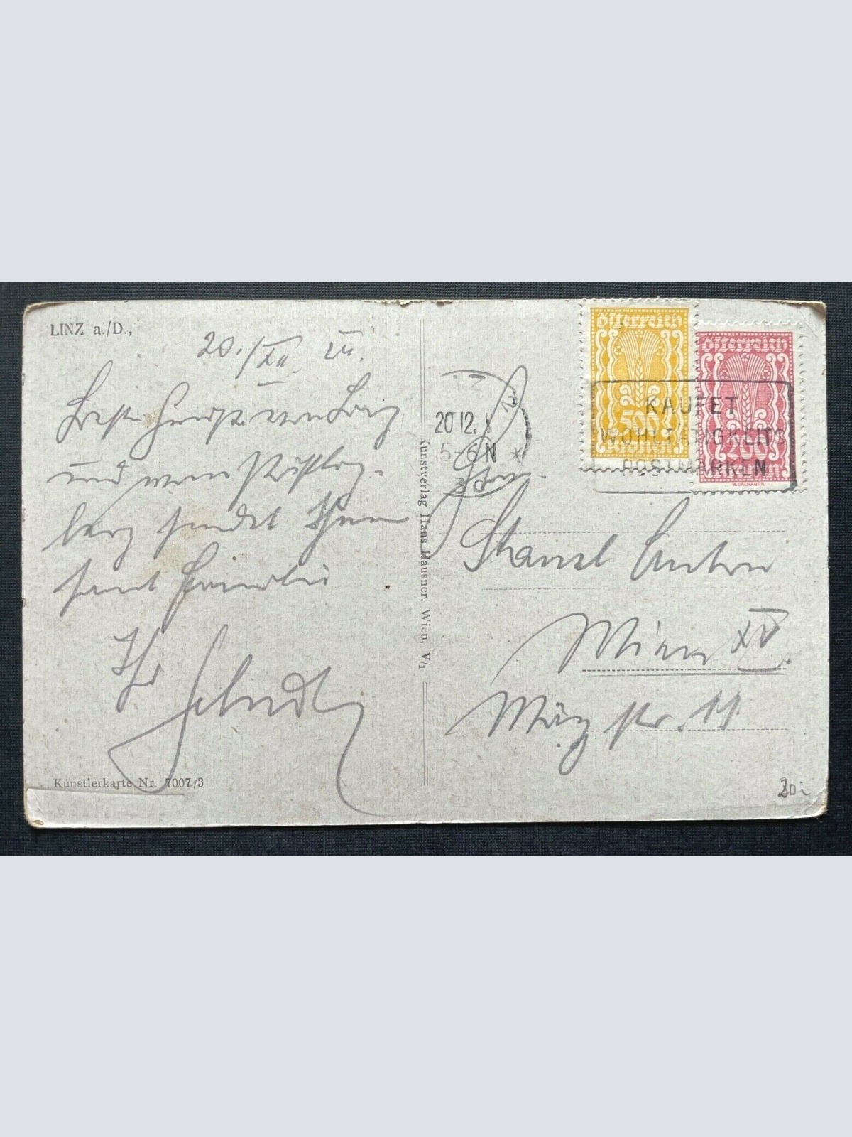 Linz a.d. Donau Stadt Fluss Brücke Malerei Oberösterreich 402640 TH C