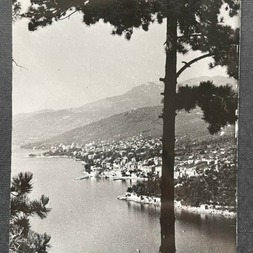 Opatija Seebad Bucht Ufer Istrien Baum Berg Kroatien Jugoslawien 402681 TH C