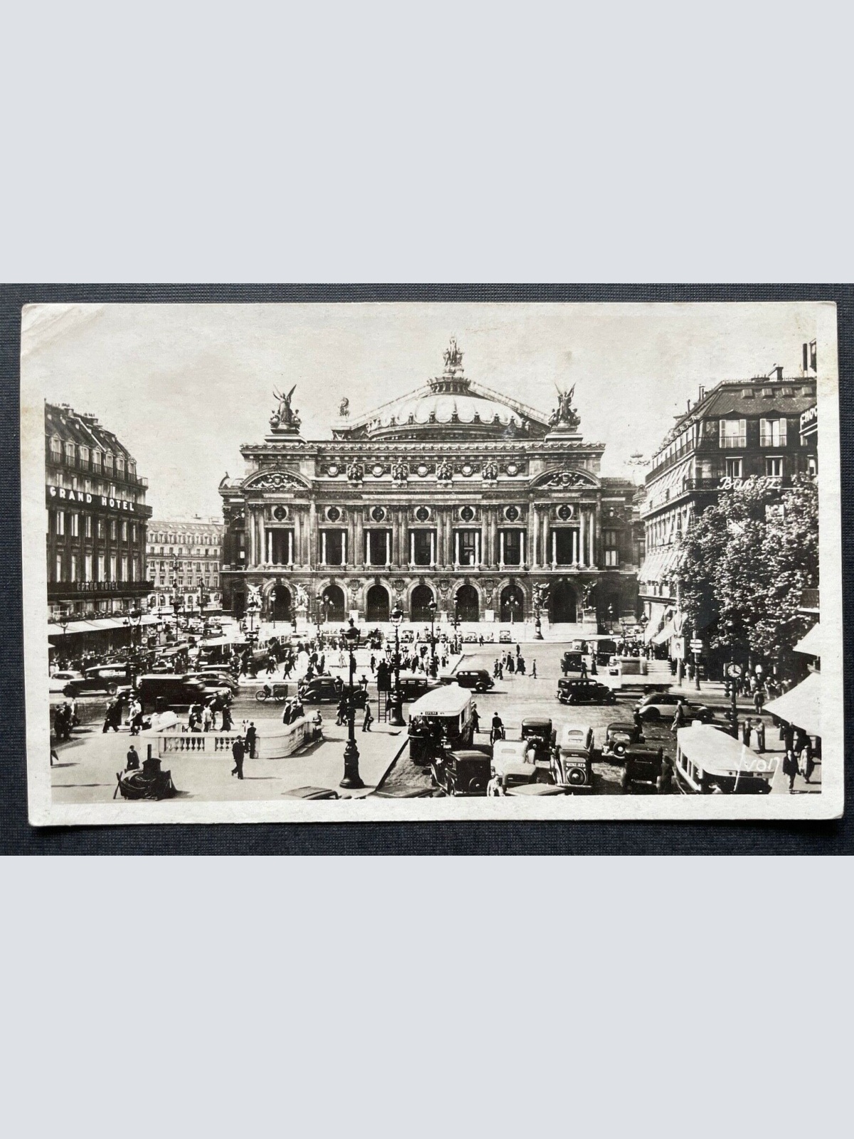 Paris Place de l'Opéra Opernplatz Stadt Gebäude Autos Bus Frankreich 402680 TH C