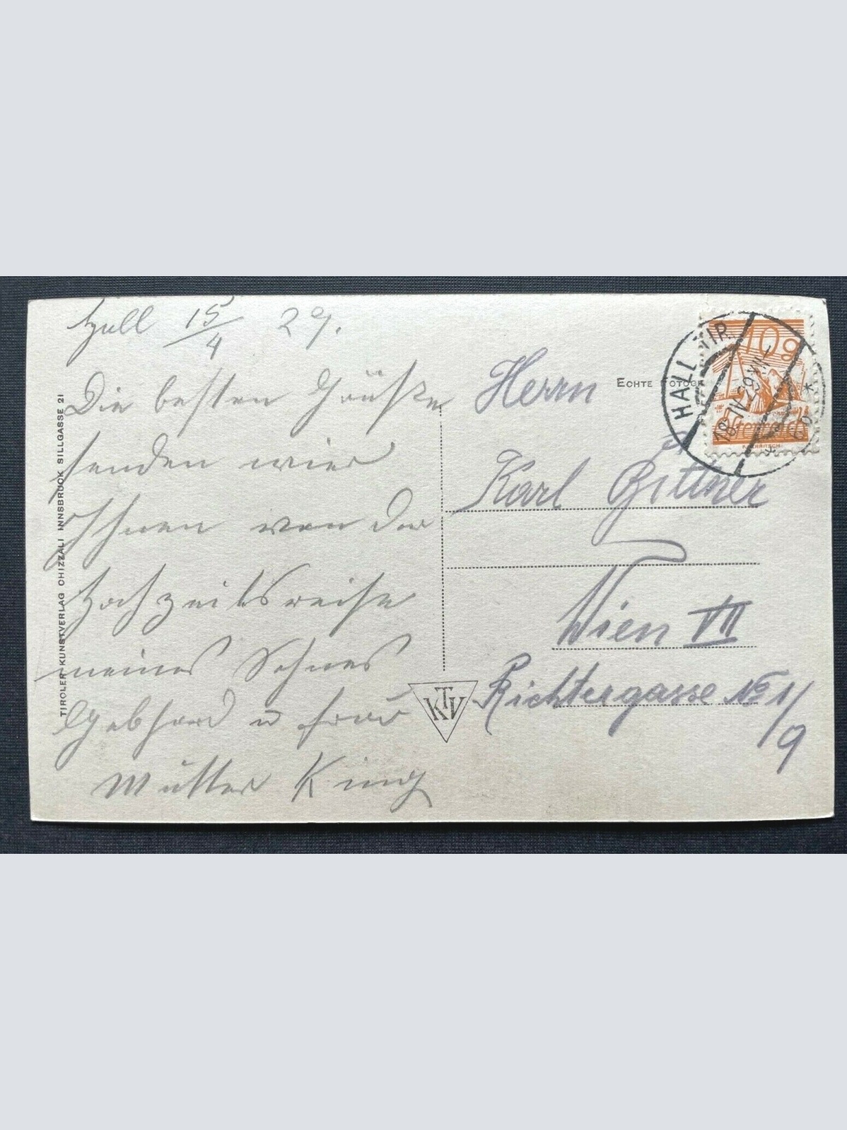 Blick a. Absam bei Hall Ortschaft Kirche Gebirge Berg Tirol Österreich 402662 C