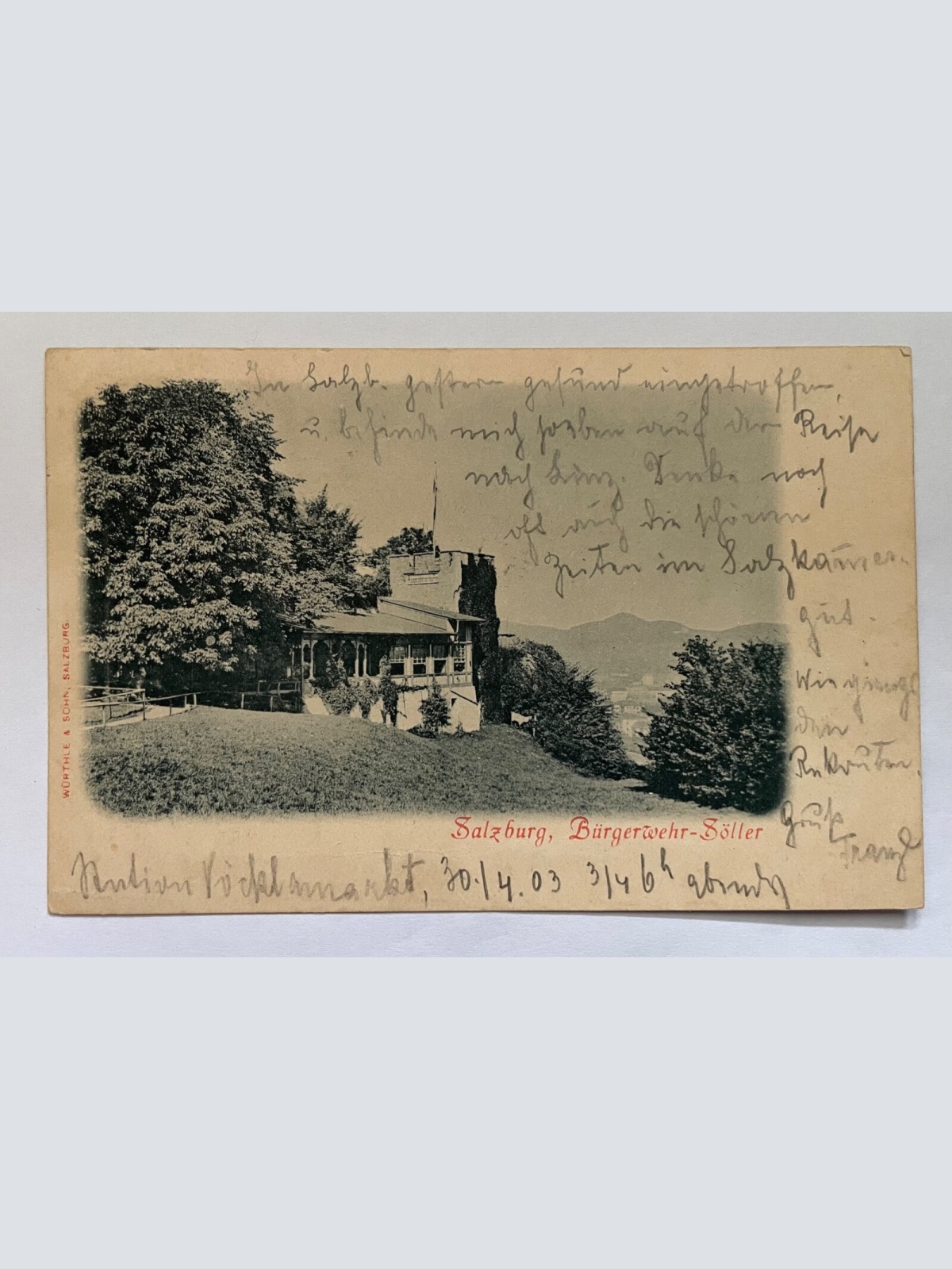 Salzburg Bürgerwehr-Söller Mönchsberg Turm Berg Österreich 8434 K TH
