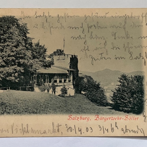 Salzburg Bürgerwehr-Söller Mönchsberg Turm Berg Österreich 8434 K TH