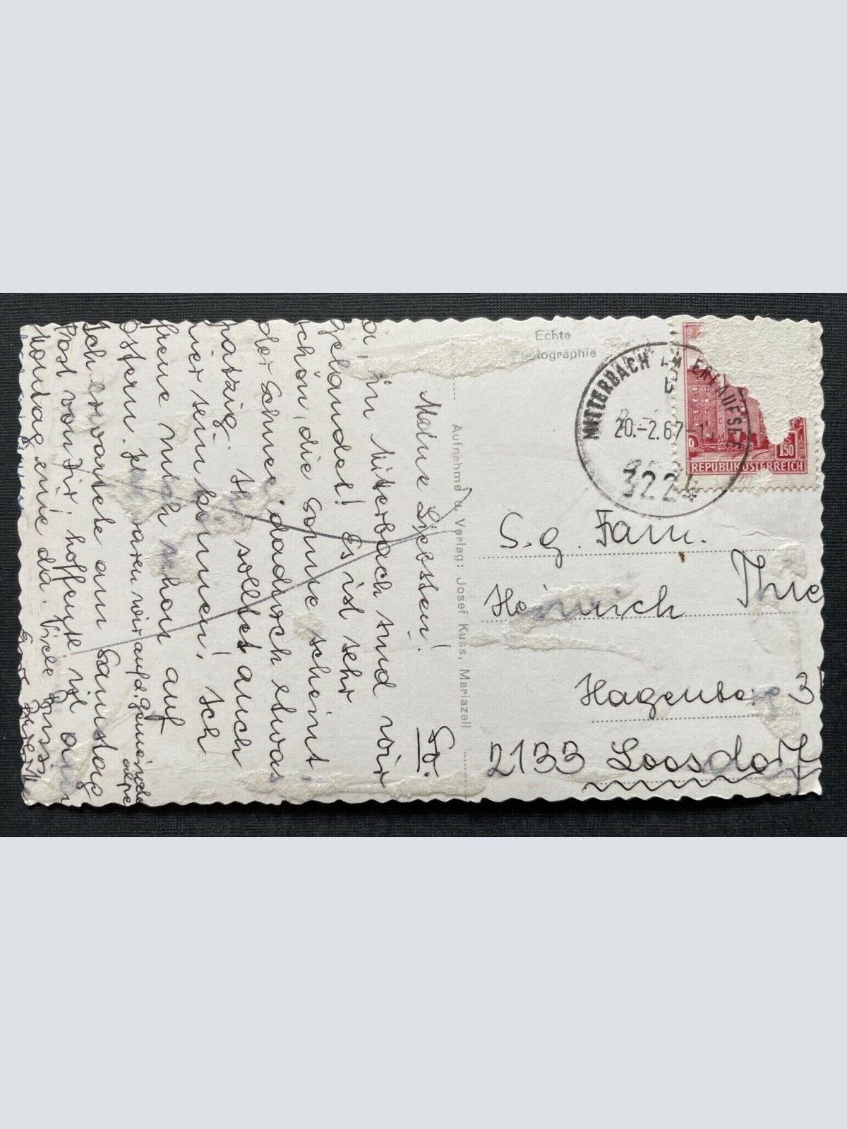 Mitterbach Zellerhoten Ortschaft Berg Gebirge Winter Schnee Österreich 402634 C