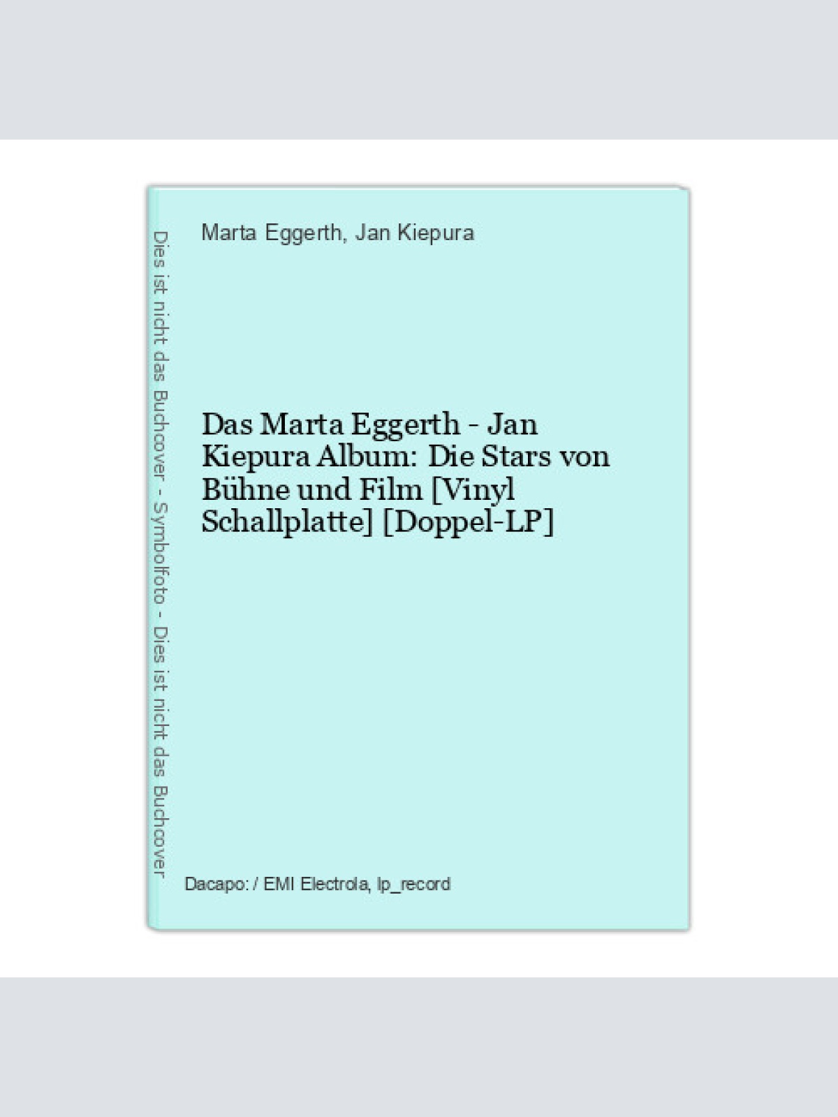 Das Marta Eggerth - Jan Kiepura Album: Die Stars von Bühne und Film [Vinyl Schal