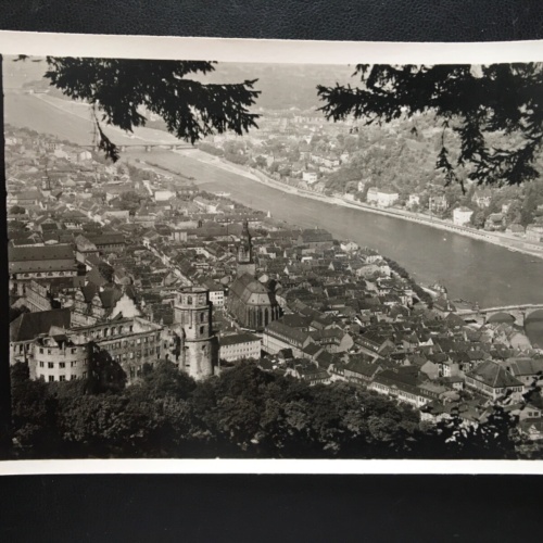 Heidelberg - Blick vom Rindenhäuschen - Schloss & Stadt - Neckar Fluss 180140 TH