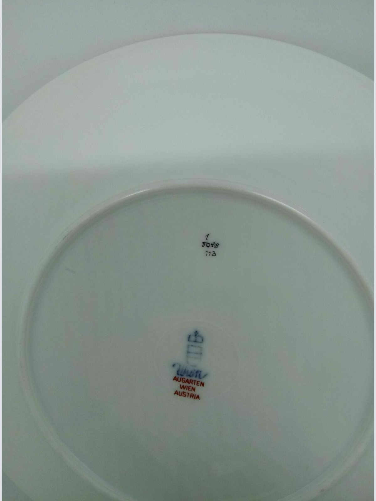 Augarten Dessertteller 19.5cm Dekor Maria Theresia 1 5098 113 mit Goldrand 60219
