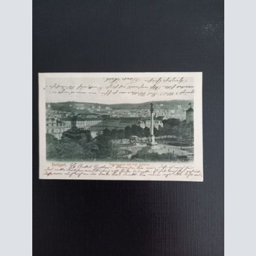 Ansichtskarte Stuttgart, Schlossplatz mit Kgl. Schloss 402722 gr