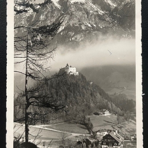 Burg Hohenwerfen Tennengebirge Festung Berg Wald Salzburg Österreich 600164A D