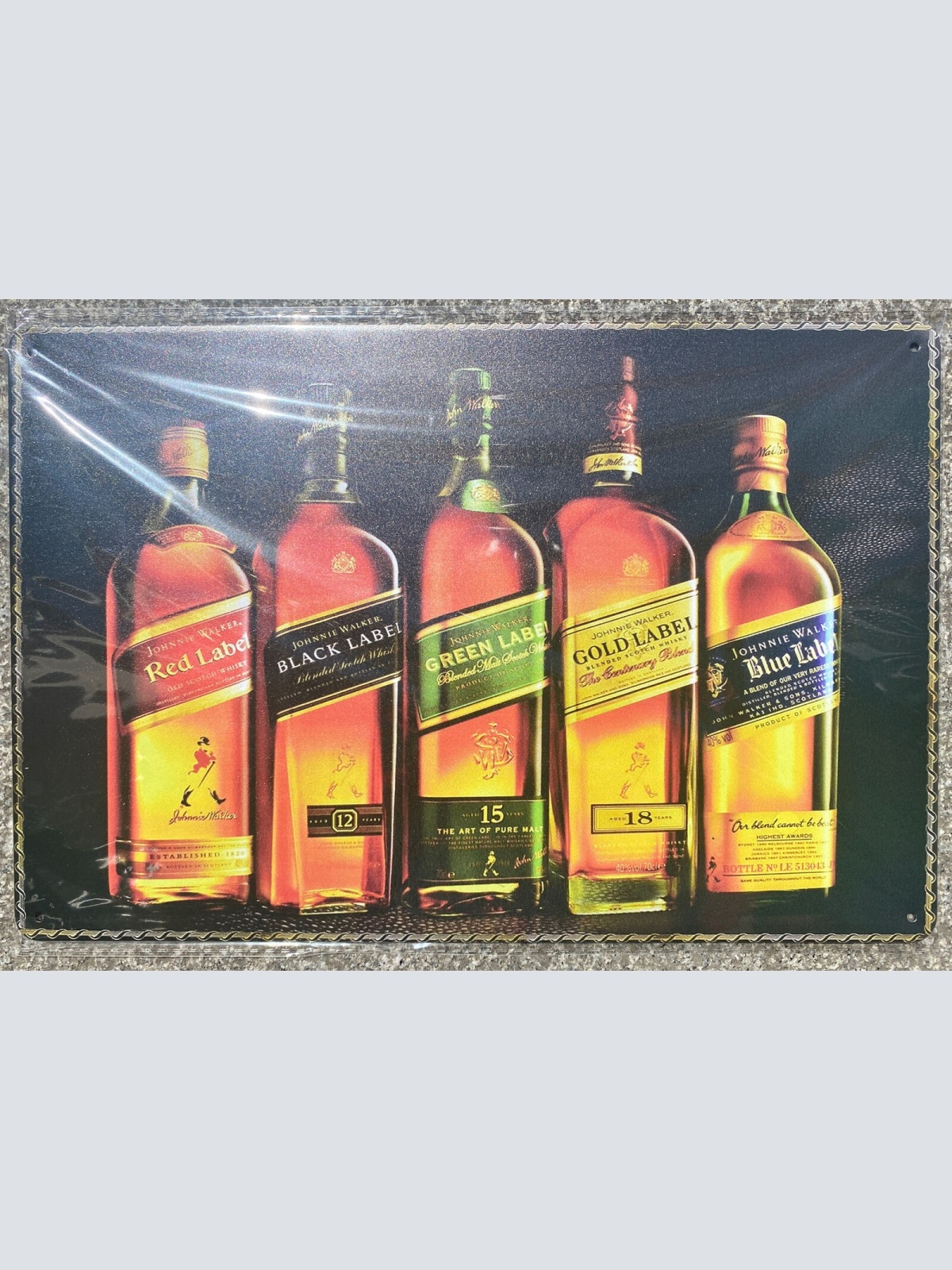 Red Label Black Label Whiskey Schild 30x20 70001