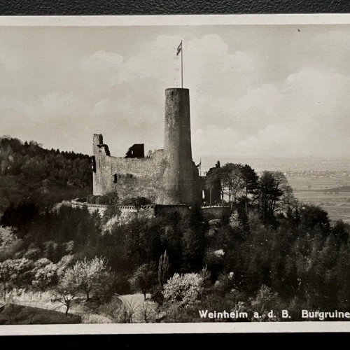 Weinheim Burgruine Windeck Festung Berg Baden-Württemberg Deutschland 600143A D