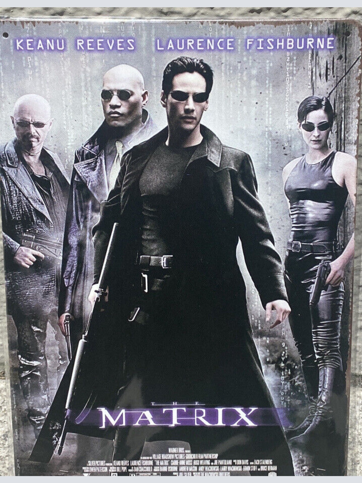 Matrix Keanu Reeves Film Schild 30x20 70014