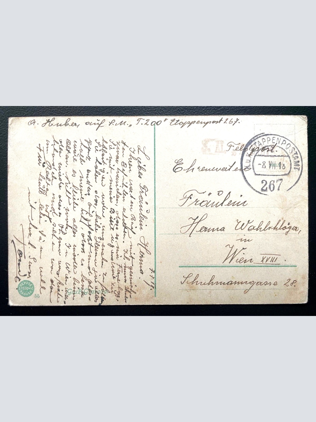 Gruž Gravosa Hafen Ufer Baum Landschaft Malerei Dubrovnik Kroatien 600115A TH D