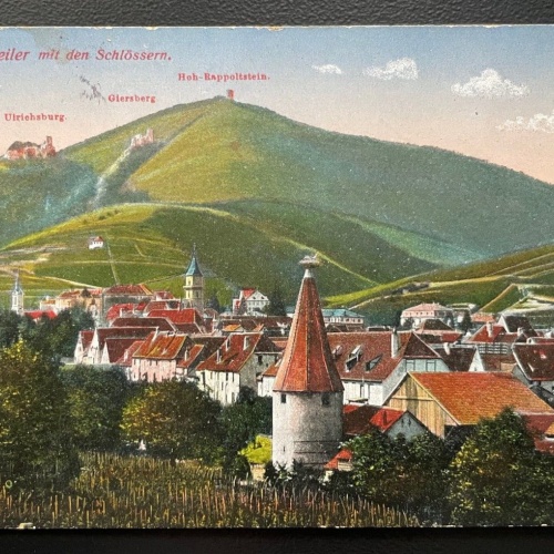 Rappoltsweiler Schlösser Berg Oberelsaß Colmar-Ribeauvillé Frankreich 600118A D