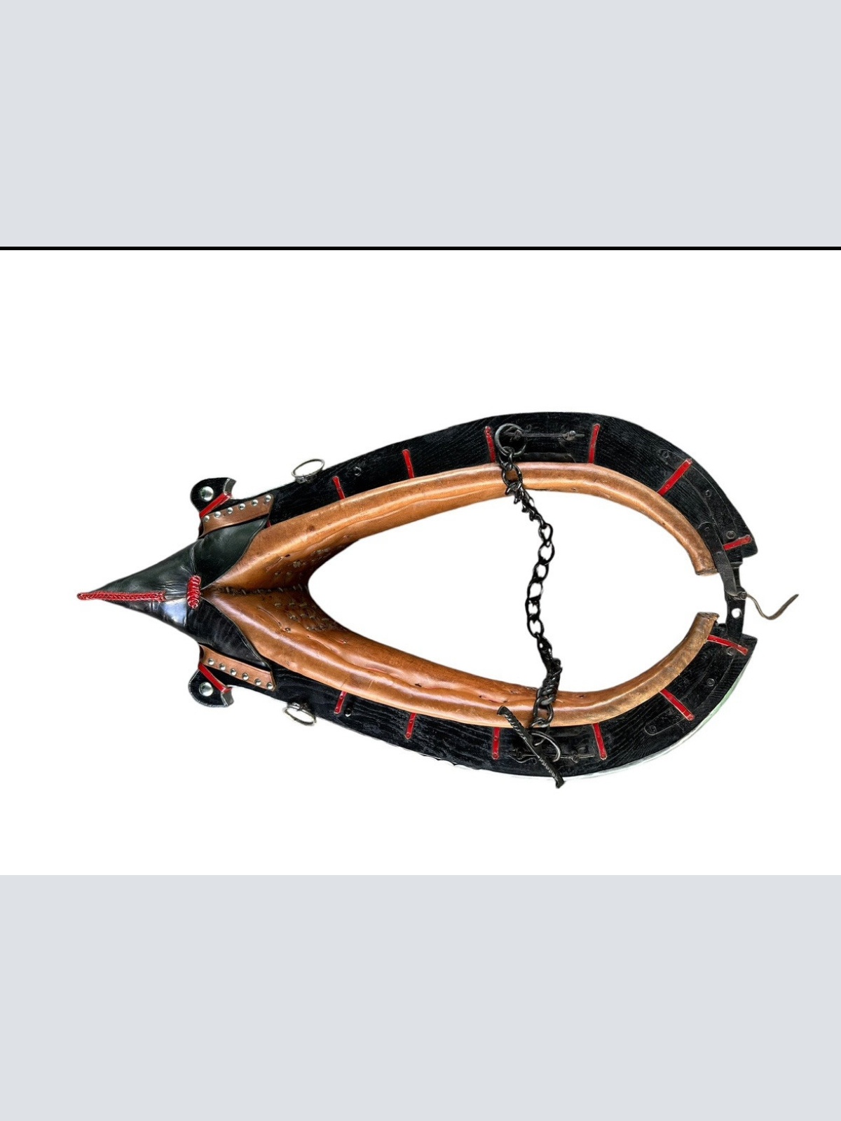 Kummetgeschirr Pferdegeschirr Kummet Pferd Zaumzeug Kutsche Wagen 85x55 cm