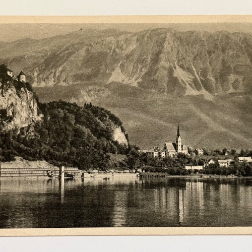 Veldes Bled Feldes Gemeinde Kirche Berg See Slowenien 402516 K TH