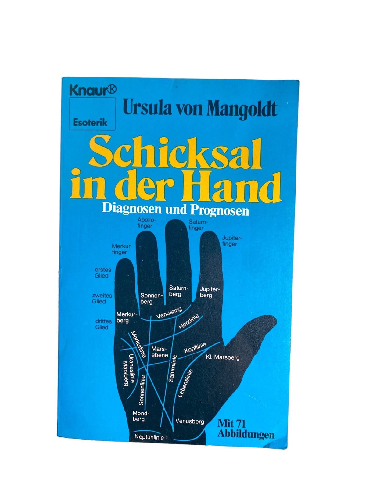 Ursula von Mangoldt SCHICKSAL IN DER HAND Diagnosen u. Prognosen +Abb