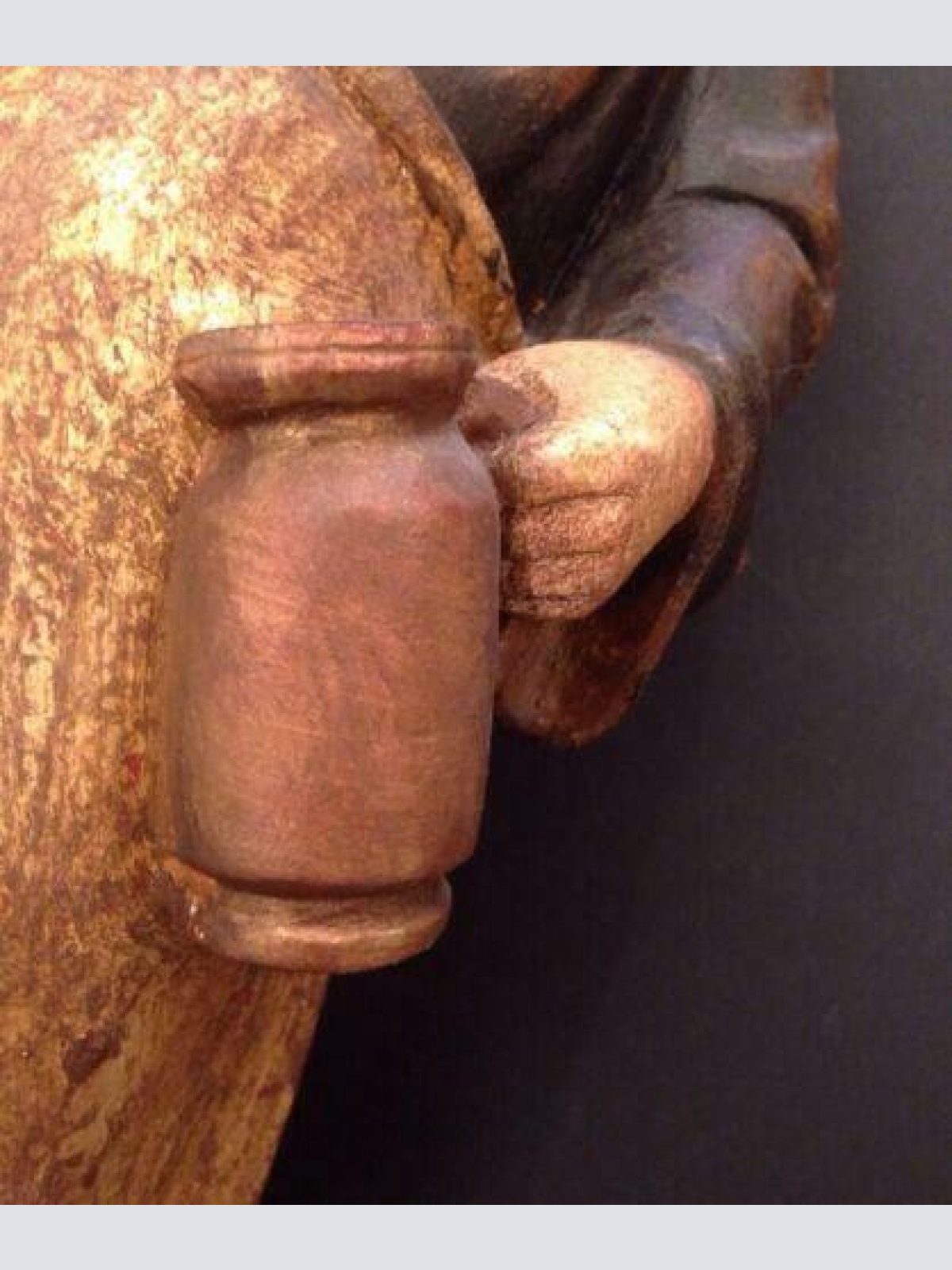 Mönch Holz handgeschnitzt ca. 40 cm Hoch 12479