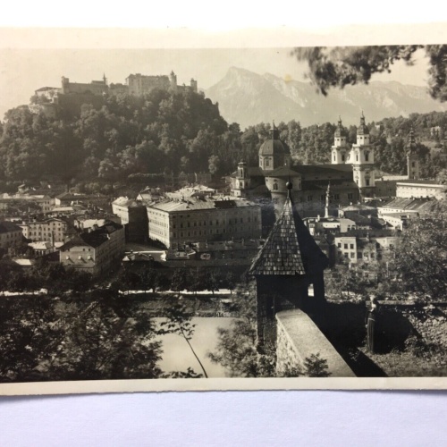 Salzburg - Blick auf Festung vom Kapuzinerberg 50009 TH