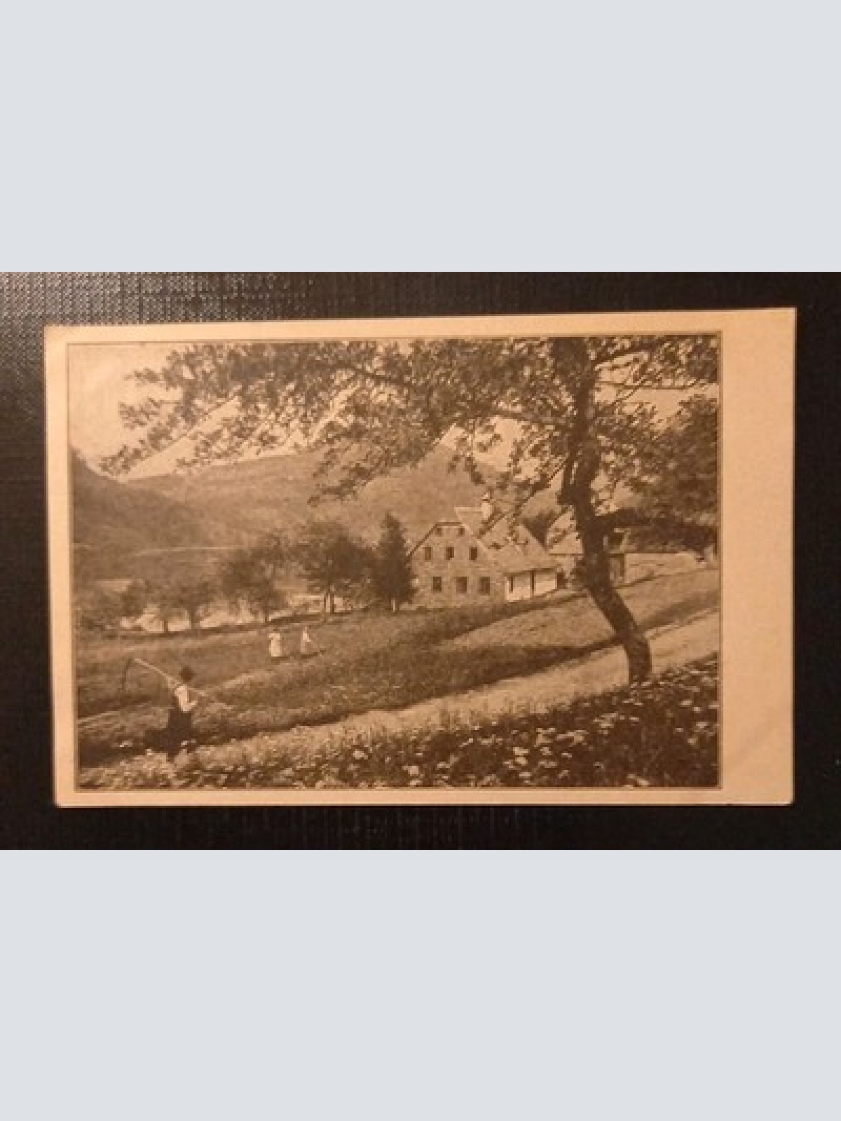 Lunz Jugenderholungsheim Gaming Bauern bei der Arbeit Gr 5582 D