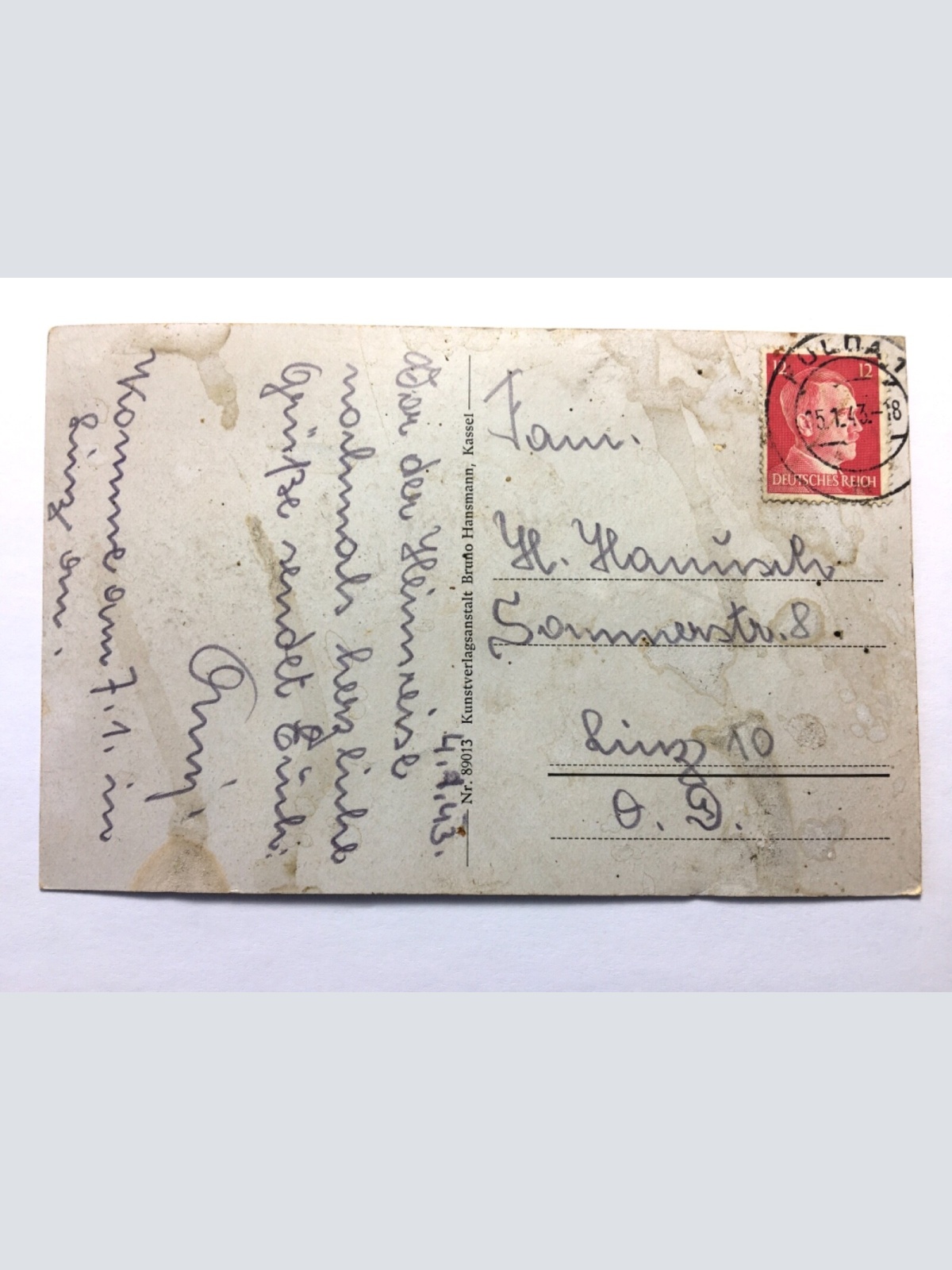 Fulda - Bonifaciusplatz und Schloß - Statue 50024 TH D