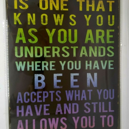 Nostalgie Retro Blechschild Spruch Freundschaft Friends 30x20 50183