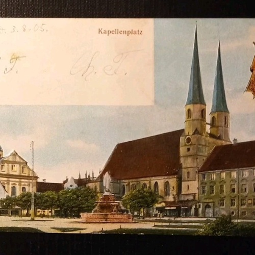 Altötting Kapellenplatz Prägekarte 500253 H Gr