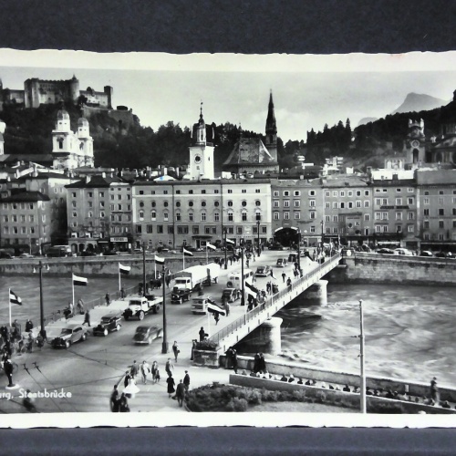 Salzburg Staatsbrücke Festung Hohensalzburg JW165708