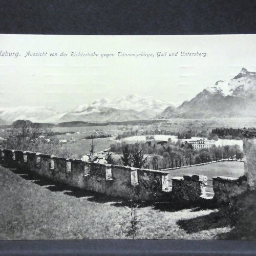 Salzburg Aussicht von Richterhöhe gegen Tännengebirge Göll Untersberg JW165703