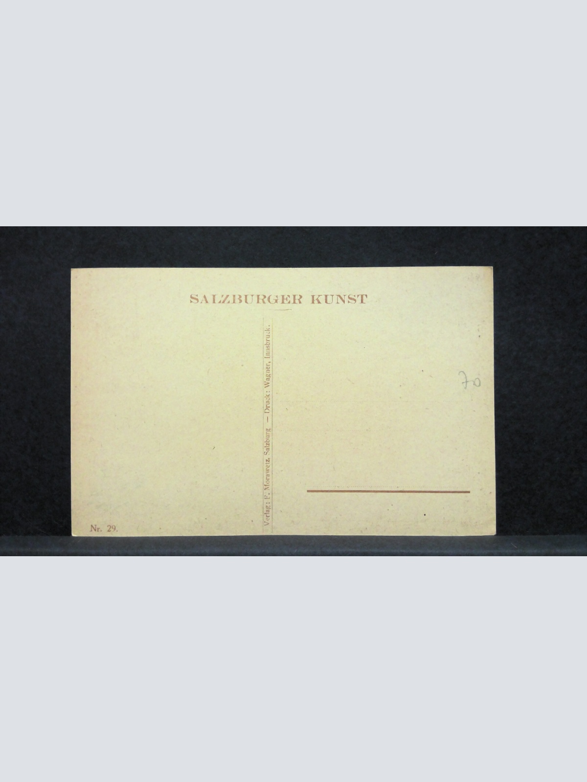 Kunst-Karte O. Zoff Salzburger Stier Prosit Neujahr JW34103