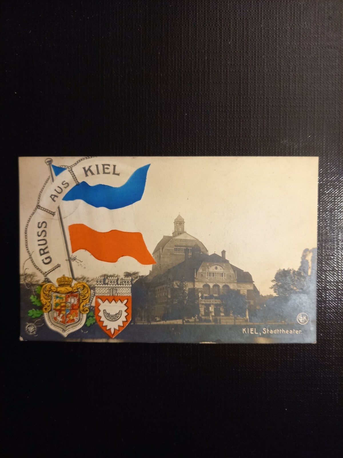 Kiel Stadttheater Fahne Wappen 410605 gr C