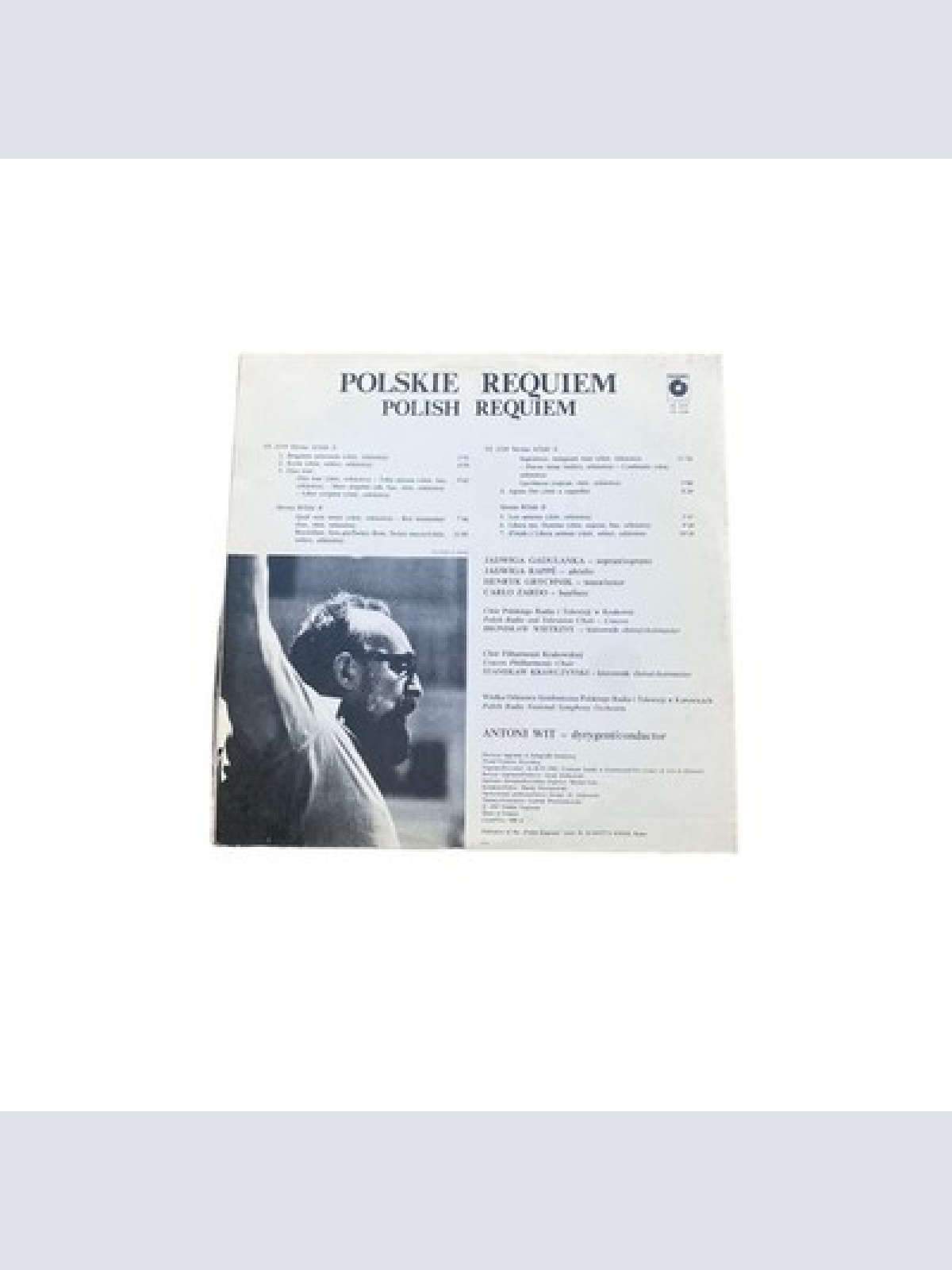 Vinyl Antoni Wit POLSKIE REQUIEM - POLISH REQUIEM Schallplatte