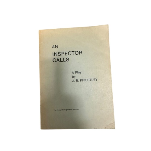 6551 J.B. Priestley AN INSPECTOR CALLS: A PLAY BY J.B. PRIESTLEY