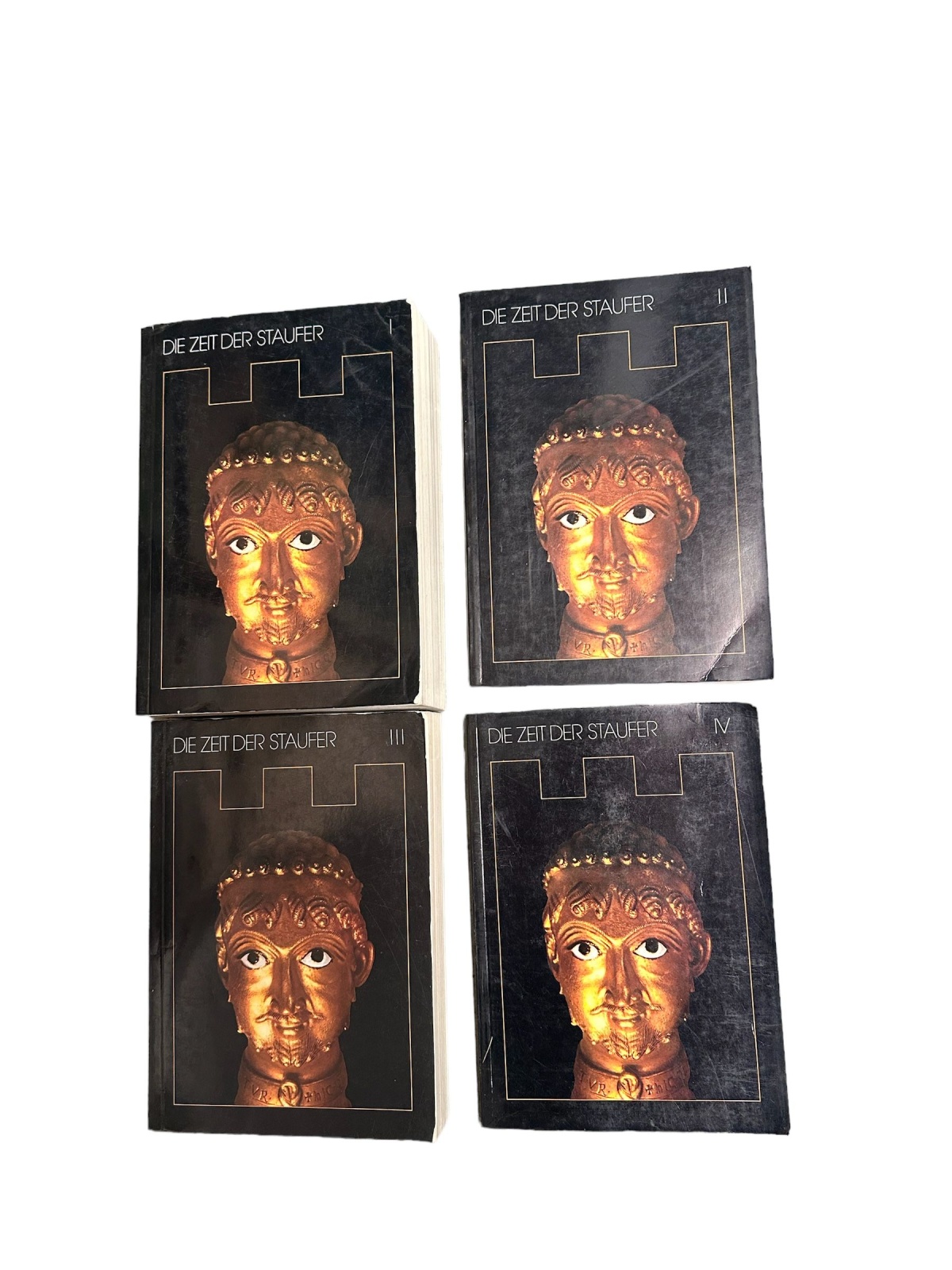 3307 DIE ZEIT DER STAUFER KOMPLETT ALLE BÄNDE Band 1, 2 , 3 und 4 +Abb 3 Bde
