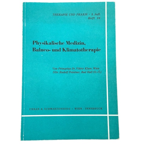 7291 Viktor Dr. Klare PHYSIKALISCHE MEDIZIN, BALNEO- UND KLIMATOTHERAPIE