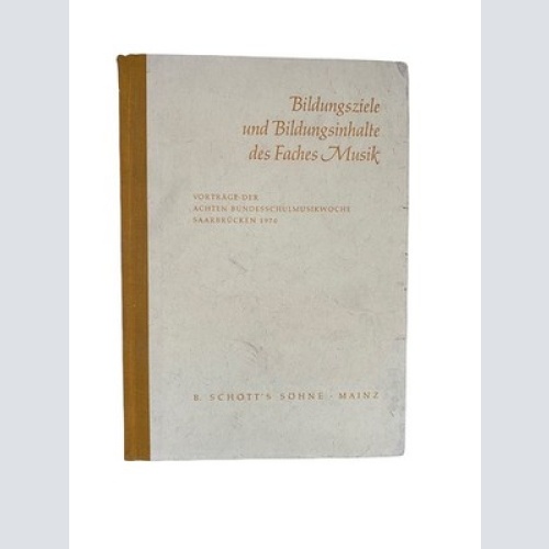 1598 Egon Kraus BILDUNGSZIELE UND BILDUNGSINHALTE DES FACHES MUSIK