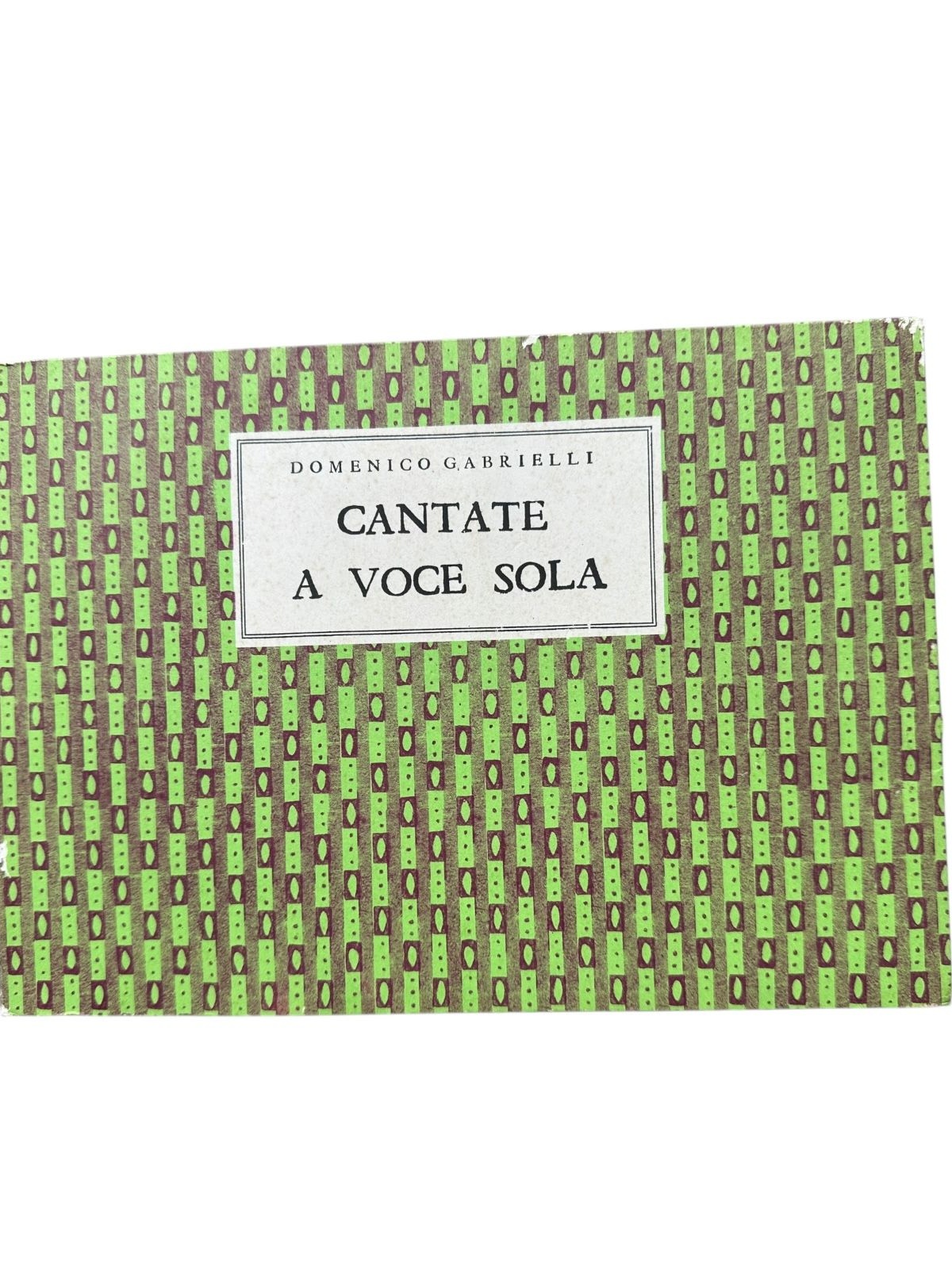 6674 Domenico Gabrielli CANTATE A VOCE SOLA. BOLOGNA 1691. ARCHIVUM MUSIC