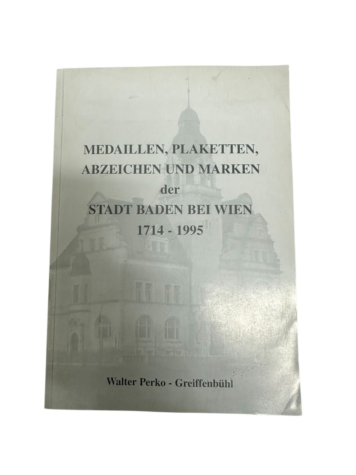 9441 Walter Perko-Greiffenbühl MEDAILLEN, PLAKETTEN, ABZEICHEN UND MARKEN DER ST