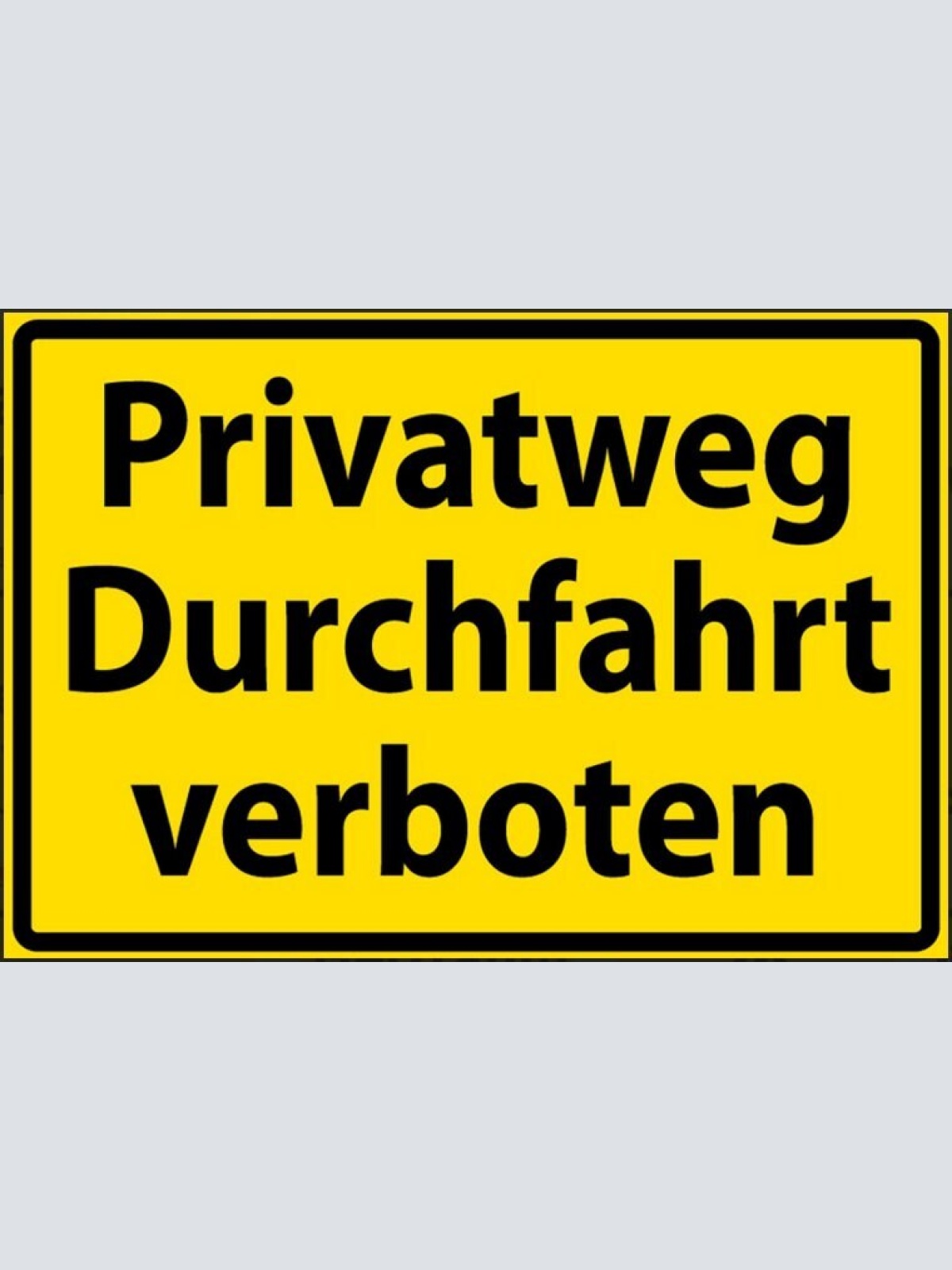 Nostalgie spruch schild privatweg durchfahrt verboten 20x30