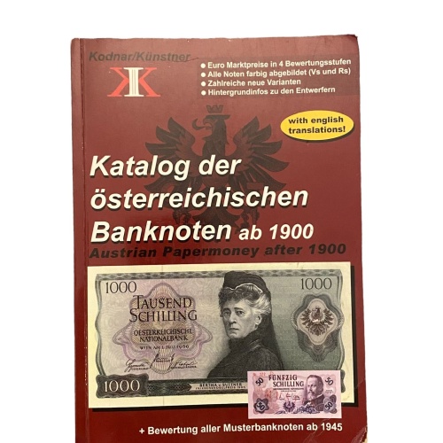 2321 KATALOG DER ÖSTERREICHISCHEN BANKNOTEN AB 1900 +Abb