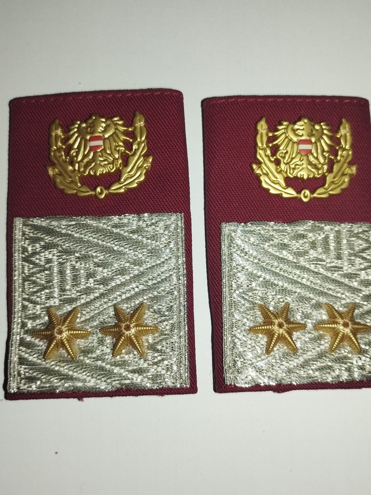 Dienstgrade Distinktionen Polizei Österreich Gruppeninspektor E2a, 1 Paar NEU