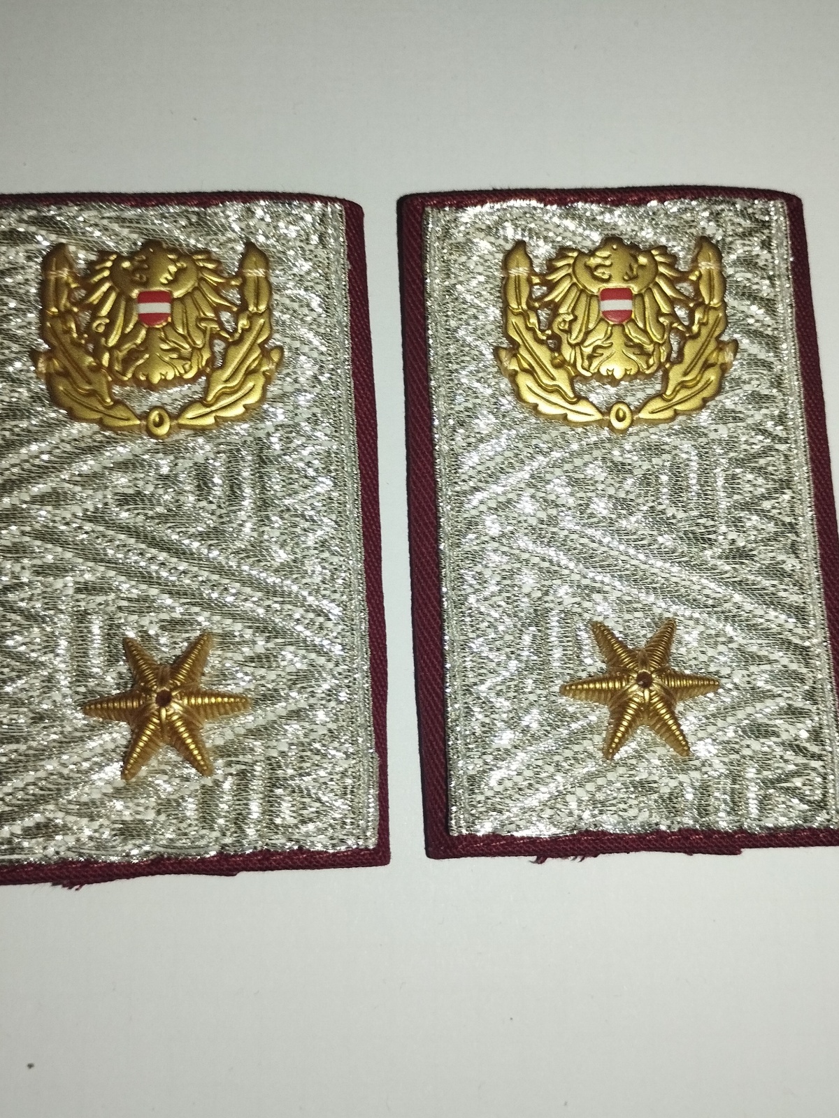 Dienstgrade Distinktionen Polizei Österreich Abteilungsinspektor, 1 Paar NEU