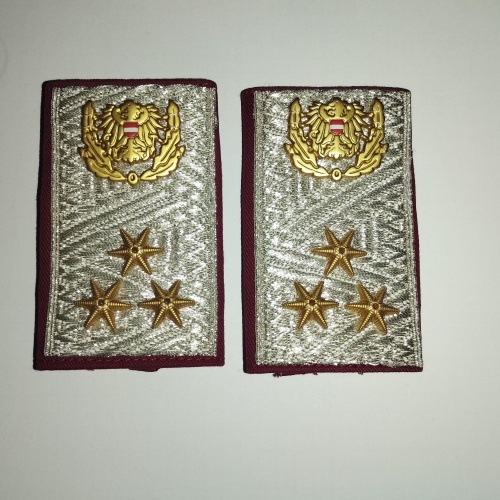 Dienstgrade Distinktionen Polizei Österreich Chefinspektor, 1 Paar NEU